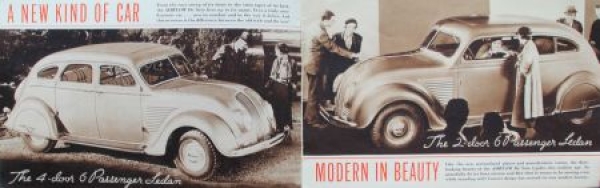 DeSoto Airflow Modelprogram 1936 "Twentieth Century Travelog" Carbrochure (4678)